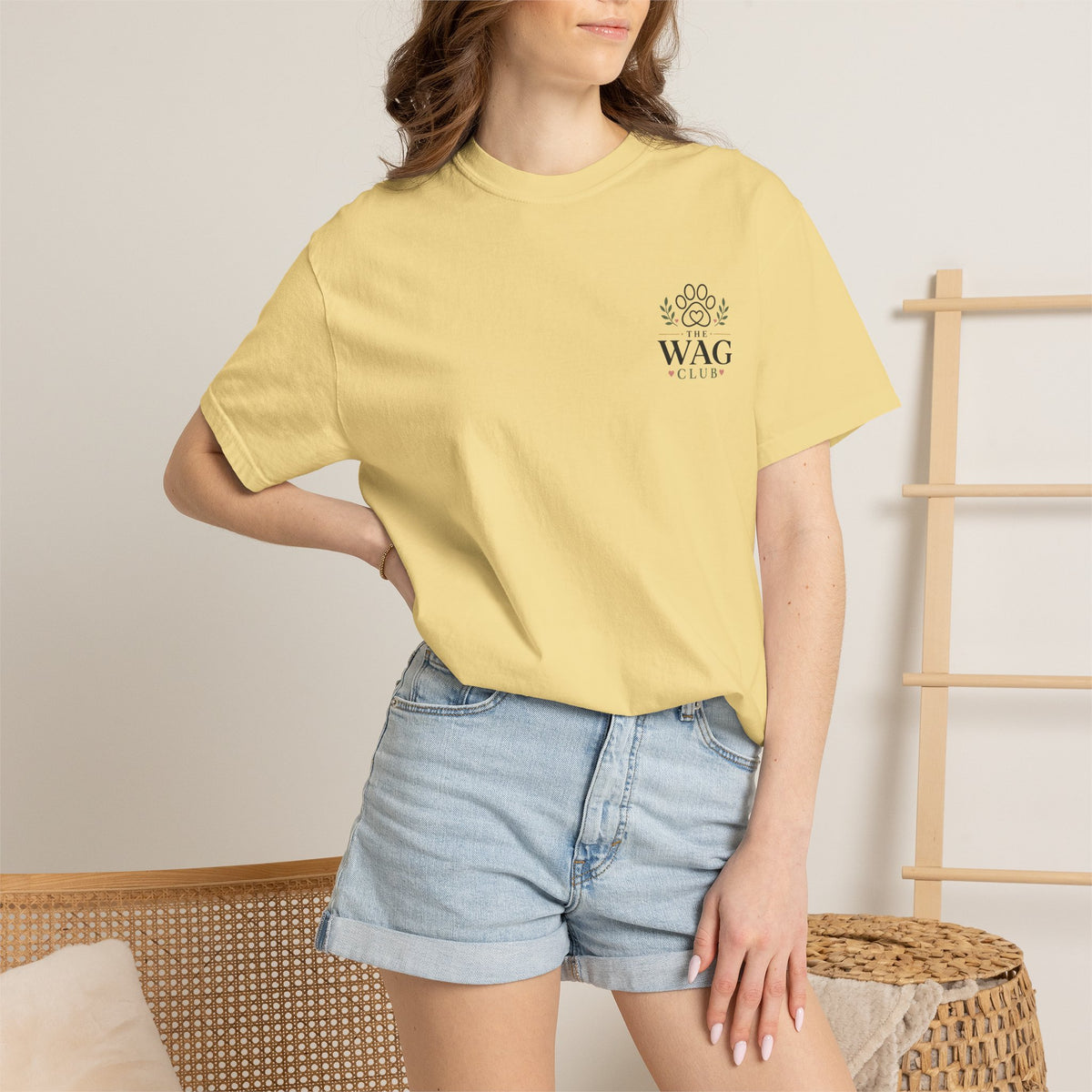 Wag Club T‑Shirt — 'The Wag Club' Paw Print Tee (Keep Waco Wagging)