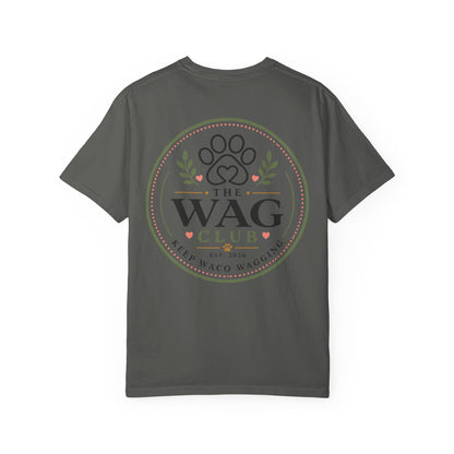 Wag Club T‑Shirt — 'The Wag Club' Paw Print Tee (Keep Waco Wagging)