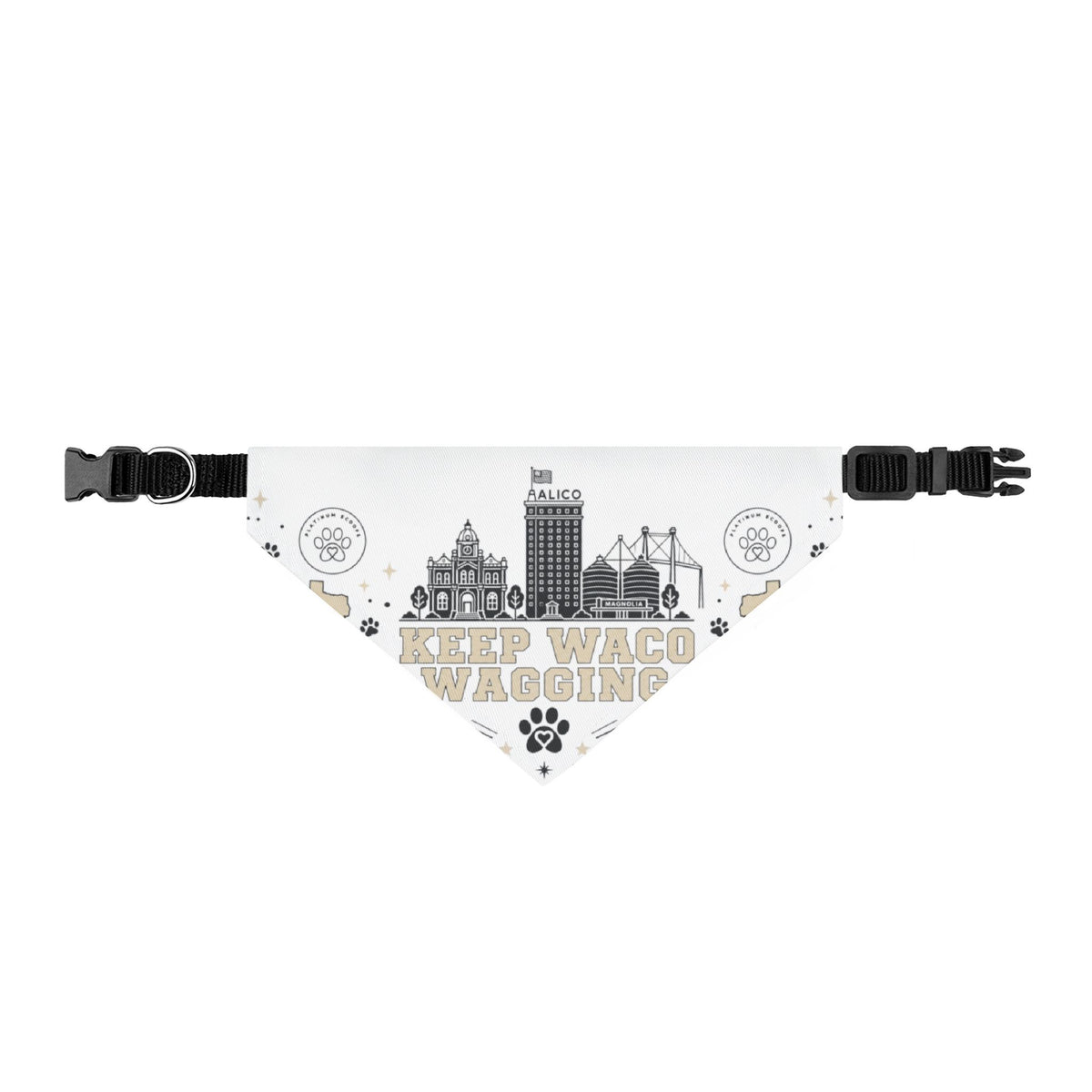Keep Waco Wagging Clip-on Pet Bandana