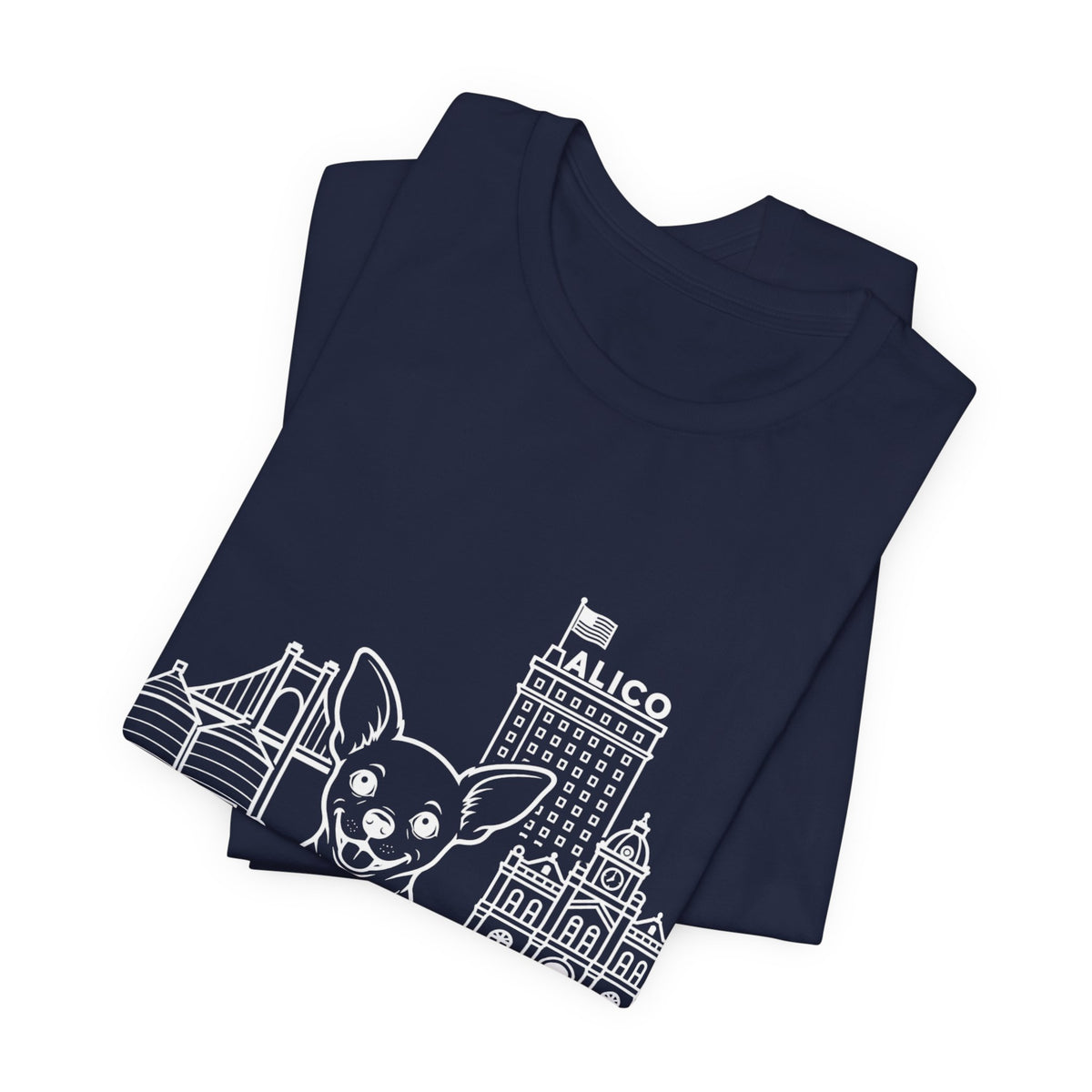 Keep Waco Wagging Chihuahua Edition — Chihuahua and Waco skyline artwork, packaging or scale reference