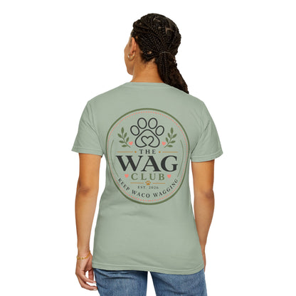 Wag Club T‑Shirt — 'The Wag Club' Paw Print Tee (Keep Waco Wagging)