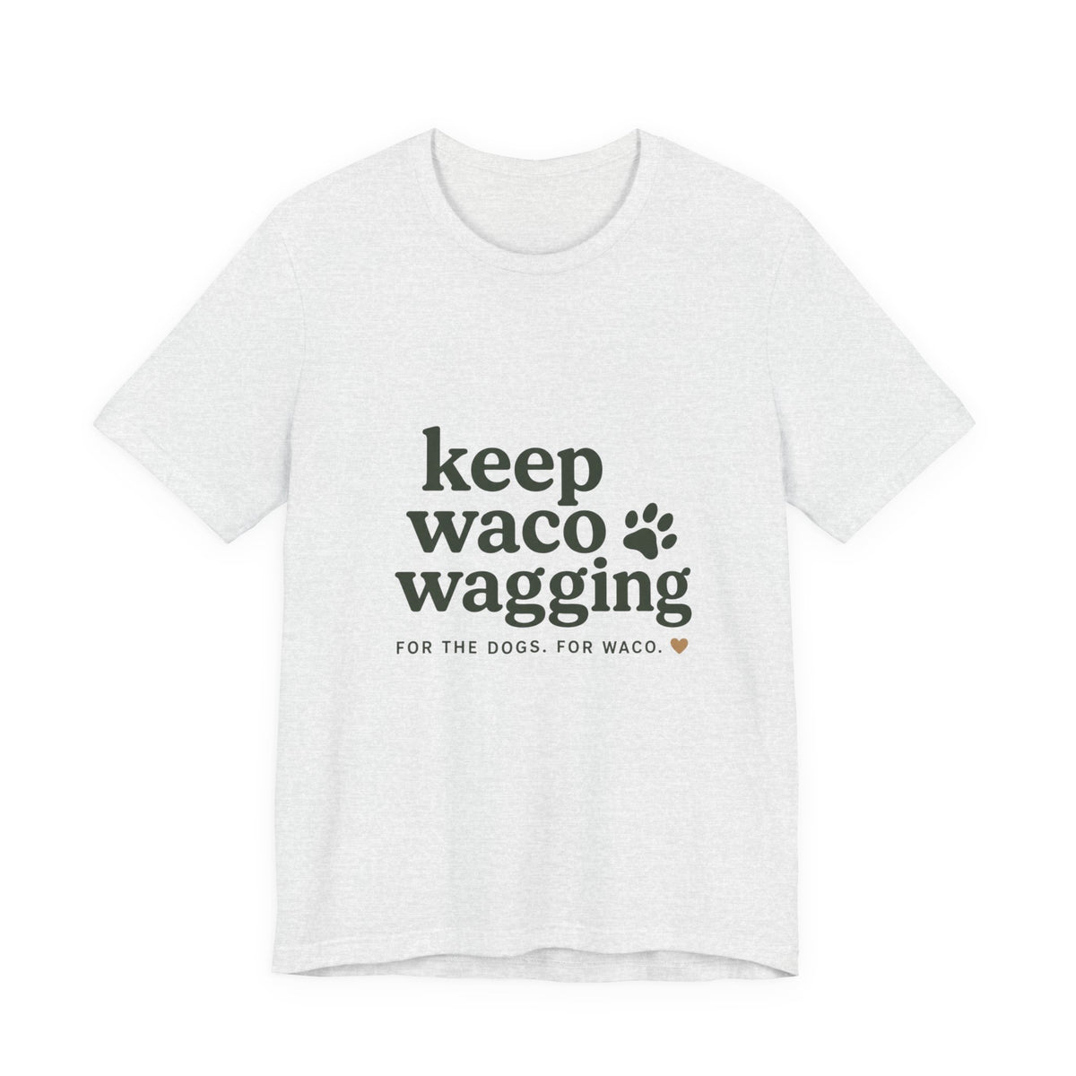 Walks & Treats Waco Streets tee — Waco skyline artwork on Ash tee