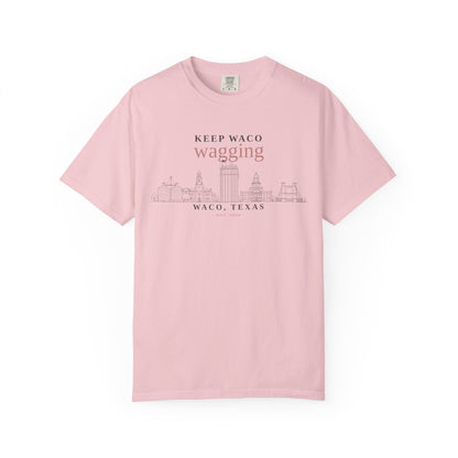 Keep Waco Wagging T-Shirt — Waco, Texas Skyline Tee