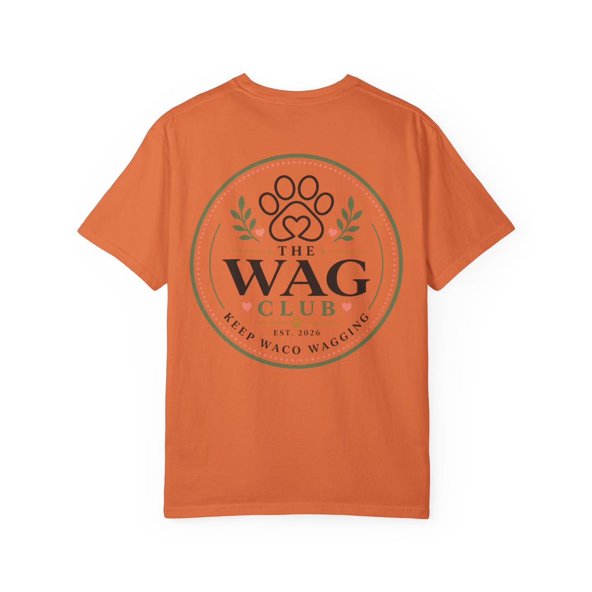 Wag Club T‑Shirt — 'The Wag Club' Paw Print Tee (Keep Waco Wagging)
