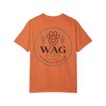 Wag Club T‑Shirt — 'The Wag Club' Paw Print Tee (Keep Waco Wagging)