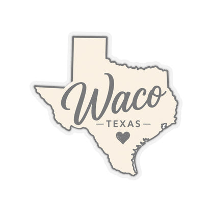 Waco Texas sticker — vinyl sticker, packaging or scale reference