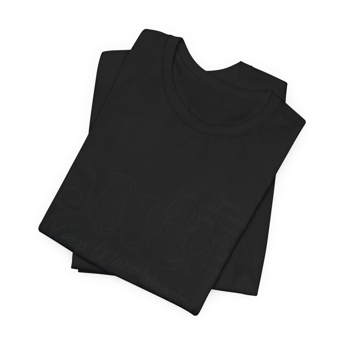 Keep Waco Wagging Dog T‑Shirt — Cute Paw Print Rescue Tee