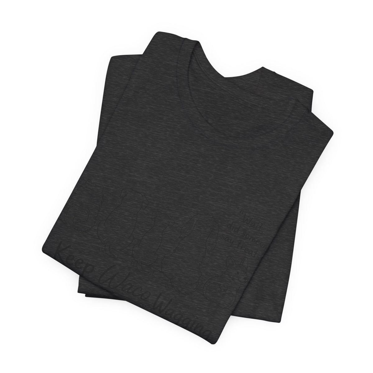 Keep Waco Wagging Dog T‑Shirt — Cute Paw Print Rescue Tee