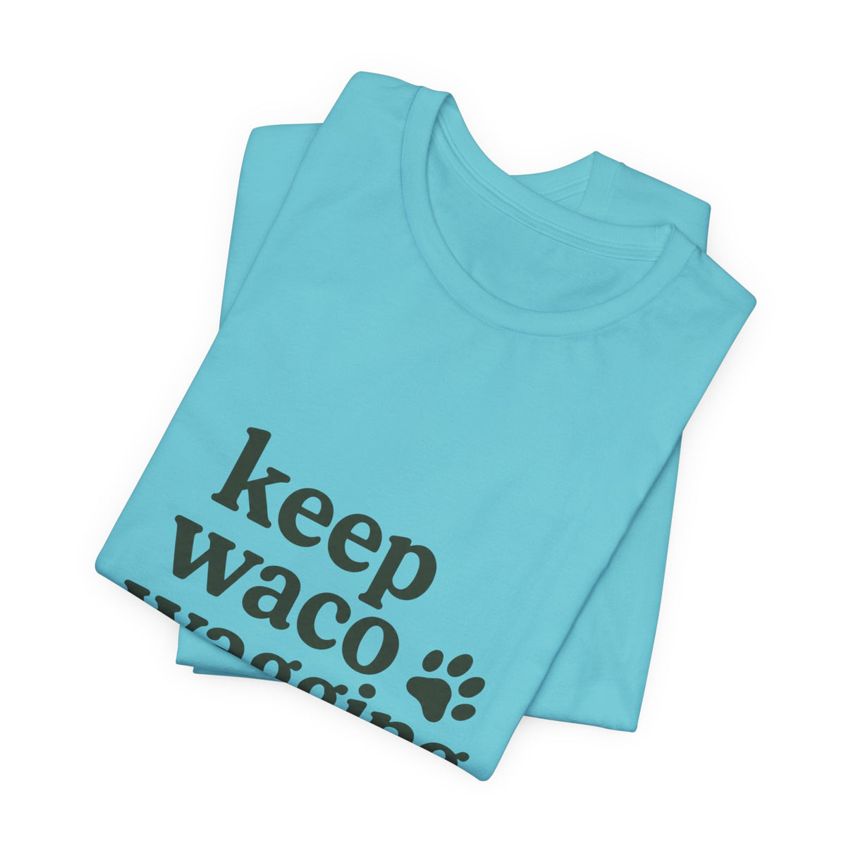 Walks & Treats Waco Streets tee — Waco skyline artwork, packaging or scale reference
