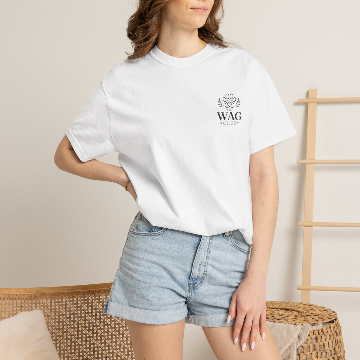 Wag Club T‑Shirt — 'The Wag Club' Paw Print Tee (Keep Waco Wagging)