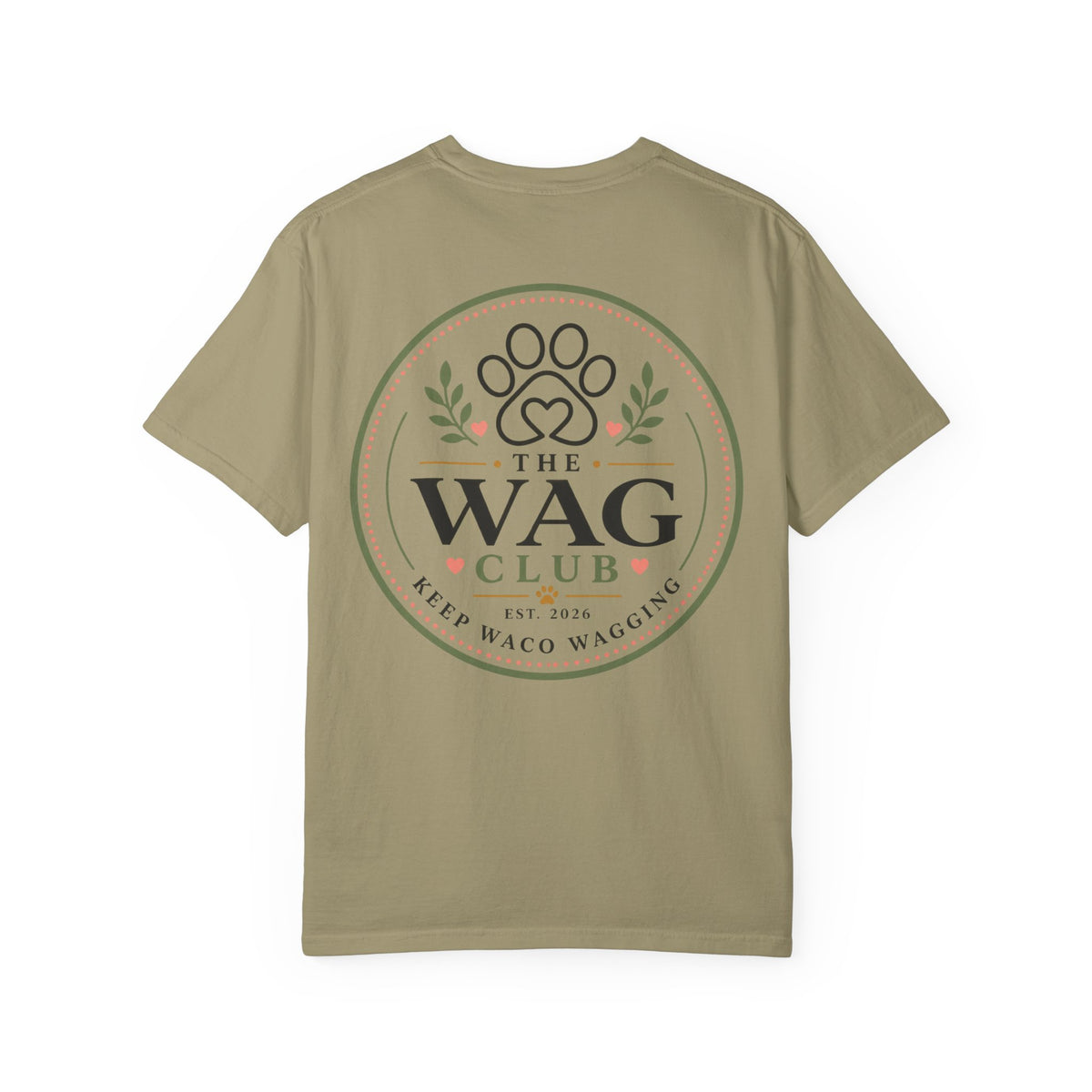 Wag Club T‑Shirt — 'The Wag Club' Paw Print Tee (Keep Waco Wagging)