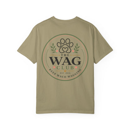 Wag Club T‑Shirt — 'The Wag Club' Paw Print Tee (Keep Waco Wagging)
