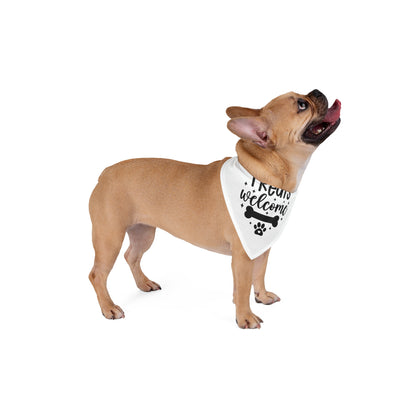 Pet Bandana – "Treats Welcome" Dog Bandana with Bone & Paw G — packaging or scale reference