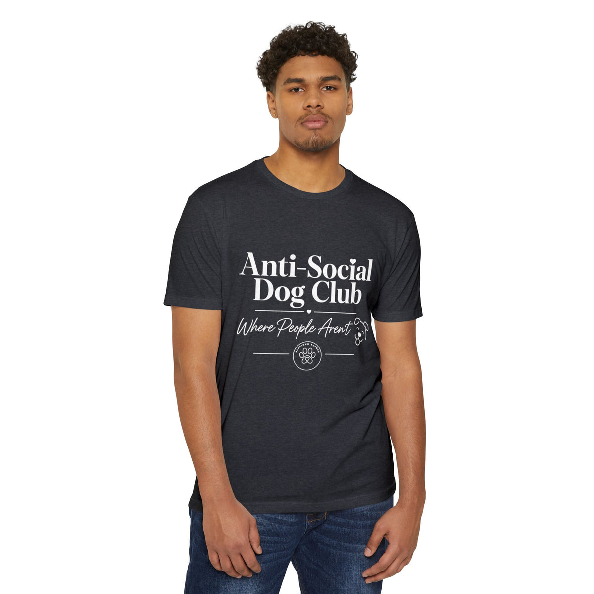 Anti-Social Dog Club T-Shirt — "Where People Aren't" Pet Lover Tee